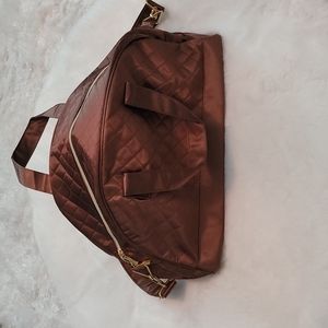 FF Brown Satin Weekend Bag